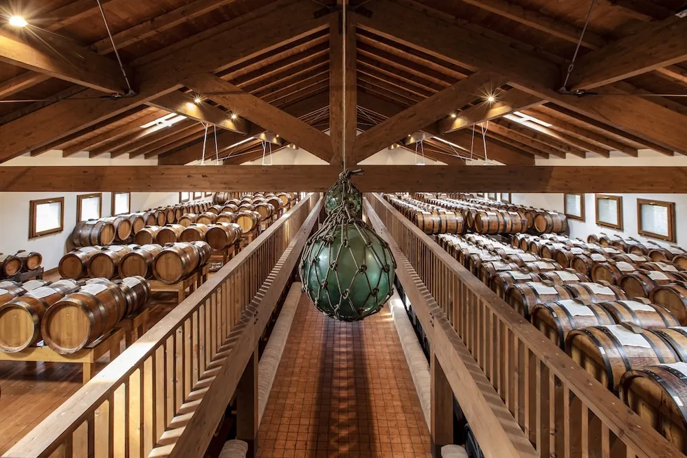 Vista dall'alto dell'Antica Acetaia Luigi Cremonini