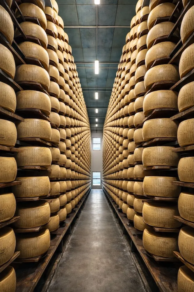 Forme di parmiggiano reggiano